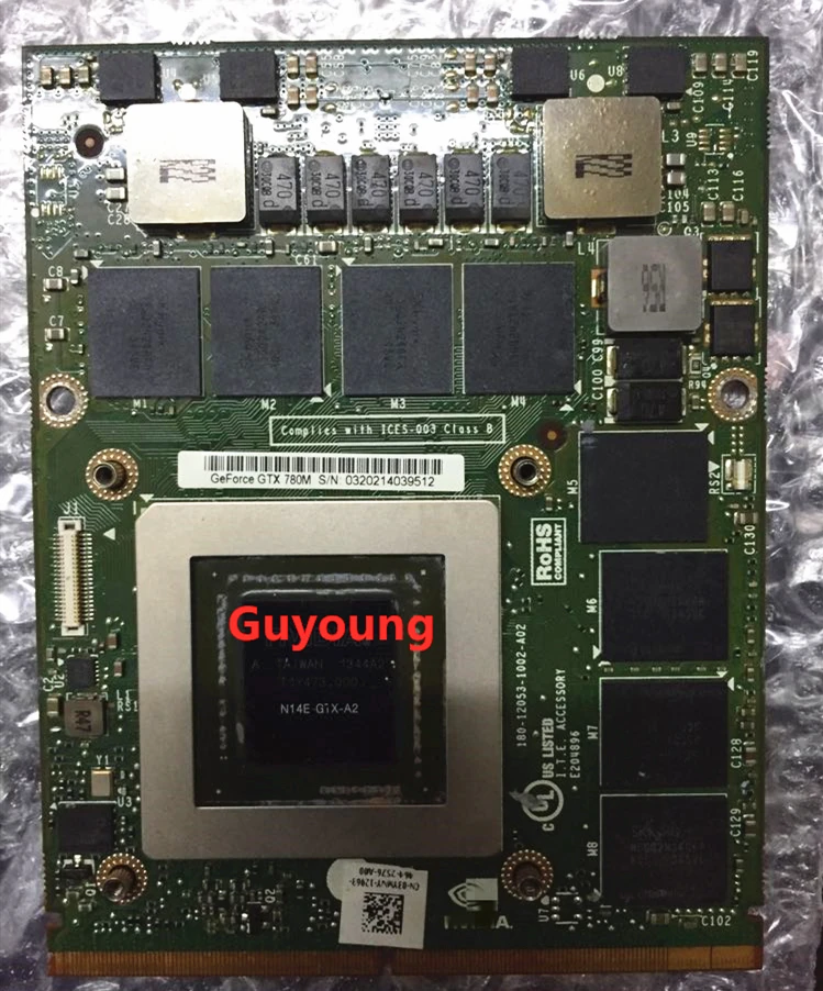 GTX 780M GTX780M 4G N14E A2 графическая видеокарта для Dell Alienware 18 M17X R5 M18X R2 R3 R4 DDR5 GPU