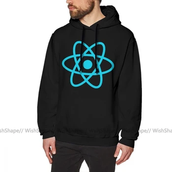 

Javascript Hoodie React Hoodies Oversized Cool Pullover Hoodie Long Autumn Mens Outdoor Cotton Black Hoodies