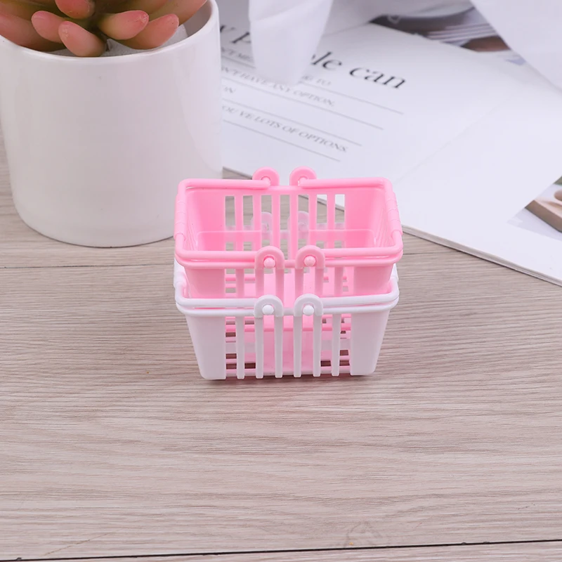 

Shopping Basket Pretend Play Toy Kids Mini Supermarket Shopping Hand Basket for Kitchen Fruit Vegetable Food Grocery Storage Toy