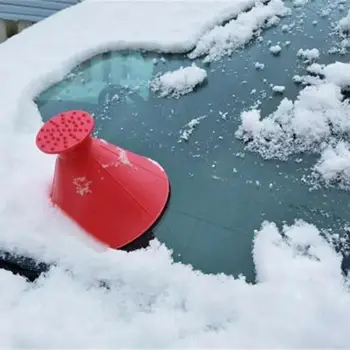 

VODOOL 3Pcs/Set Car Windshield Window Magic Ice Scraper Winter Auto Windscreen Cone Shaped Funnel Snow Remover Deicer Deicing