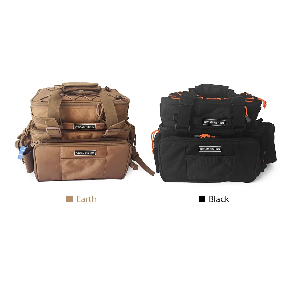 

New Multifunctional Fishing Backpack Tackle Bag Detachable Combination Rod Lure Backpack Fishing Gear Storage Shoulder Handbags