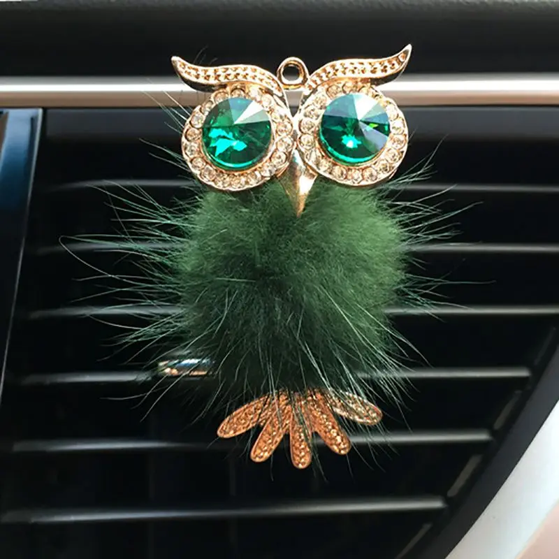 Auto Outlet Fragrant Car Interior Decoration Accessories Car Air Freshener Clip Crystal Perfume Cute Owl Pattern Colorful - Название цвета: A8
