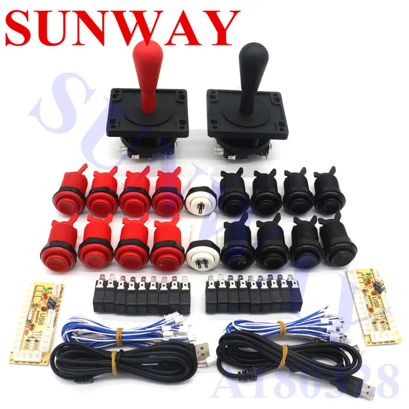 

Arcade Game DIY kit for Mame USB Zero Delay USB Encoder with 8 Way happ style Joystick American style Push Button Free shipping