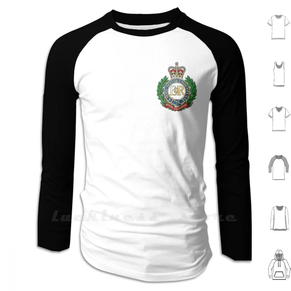 Royal Engineers Cap Badge Hoodie Long Sleeve British Army British Army Royal Engineers Royal Combat Engineer Search