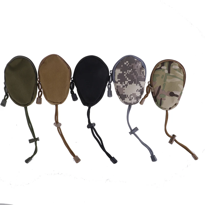 Mini edc porta-chaves, bolsas de moedas, chaveiro de bolso, caixa de zíper, bolsa militar do exército, 1 peça