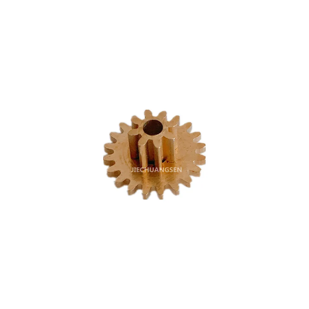 

6pcs/Lot Dual Metal Copper Gear 0.5 Modulus 8 20 teeth 0.5M 8T+20T For 2mm Diameter Double Gear Outer Diameter 10.8 mm