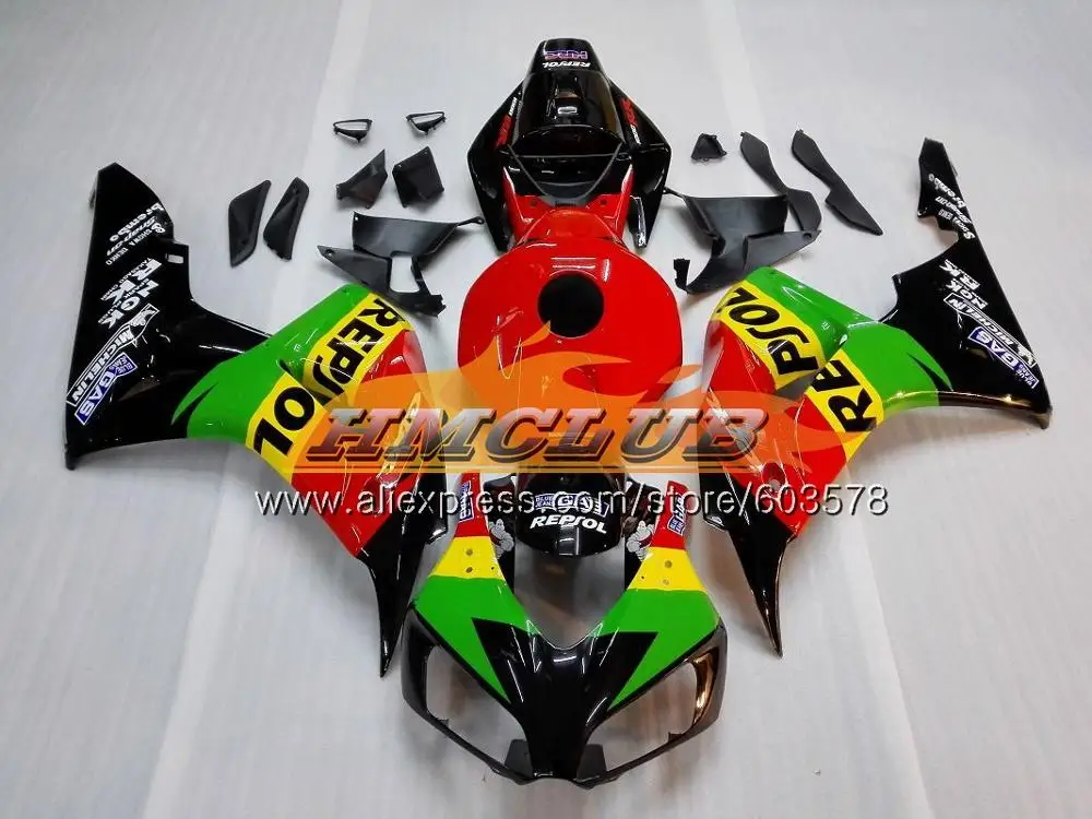 Литьевая форма для HONDA CBR 1000 RR CBR 1000RR 2006 2007 80CL. 34 корпус CBR1000 RR CBR1000RR 06 07 Топ Красный Белый OEM обтекатели - Цвет: No. 21