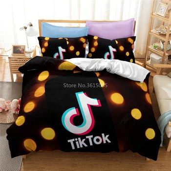 

Tiktok Pattern 3d Printed Duvet Cover Set Pillowcase Twin Full Queen King Size Bedding Set Home Textile for Adults Kids Bed Sets