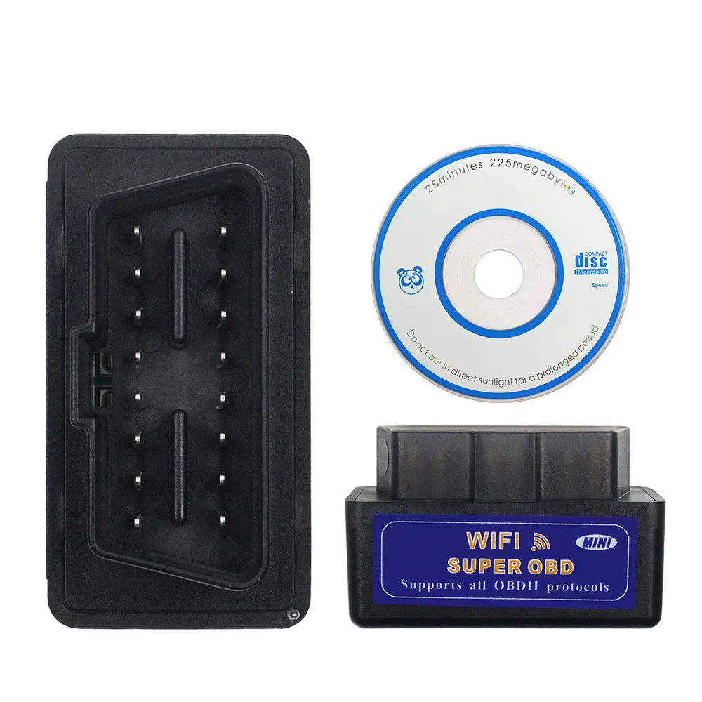 OBD2 ELM327 Bluetooth V2.1 OBDII ELM 327 WIFI V1.5 HH OBD ELM327 Bluetooth V2.1/2.1 OBD 2/II Diagnostic Tool Auto Code Scanner