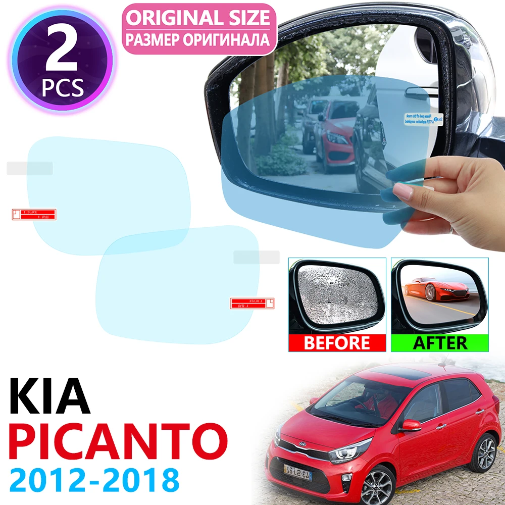 

for KIA Picanto Morning 2012~2018 Full Cover Rearview Mirror Anti-Fog Rainproof Anti Fog Film Accessories 2013 2014 2015 2017