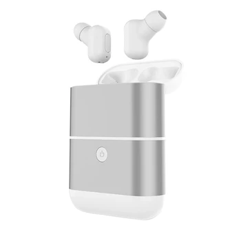 

M1T TWS Wireless Earphone Bluetooth 5.0 Earphone Stereo Earbuds Noise Reduction Earphones for iPhone Huawei Silver