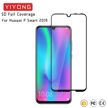 

25Pcs/Lot YIYONG 5D Full Glue Cover Glass For Huawei P Smart 2020 Tempered Glass Screen Protector For Huawei P Smart Z Plus 2019