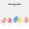 bdbeauty Velvet Mircofiber Makeup Blending Sponge - Sky Blue 3-Sides - Soft Cosmetic Applicator for Cream Liquid Foundation 1