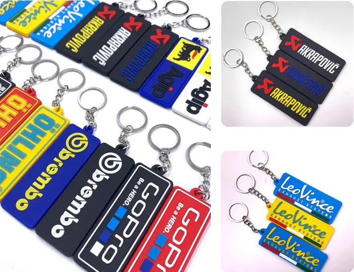 

New Fashion Nuclear Launch Key Chain for Motorcycles and Cars Gifts Tag Embroidery Key Fobs Holder Keychain Keyring