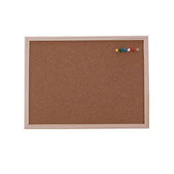 Escritório cortiça placa de madeira pendurado boletim placa material escolar escritório 30x40cm