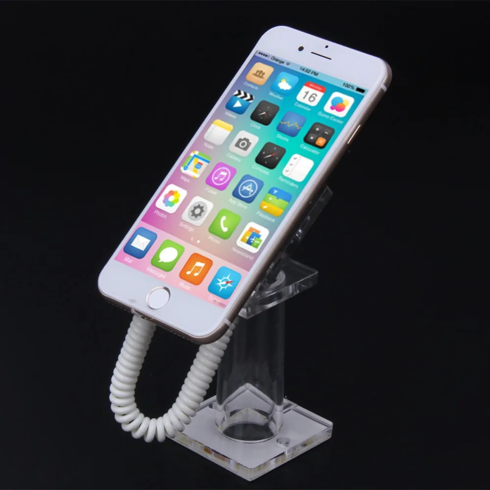 Alloet_Oval_shaped_Anti_theft_Security_Mobile_Phone_Display_Stand_Holder_with_Spring_cable