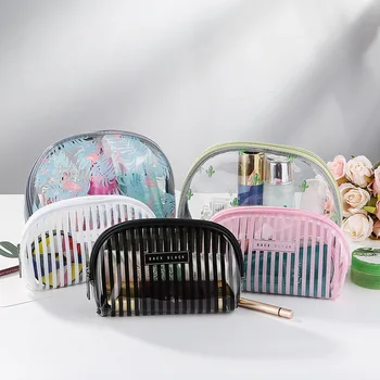 

Japanese Korean Travel Cosmetic Bag Transparent Waterproof Carry-on PVC Wash Bag Simple Lipstick Storage Bag