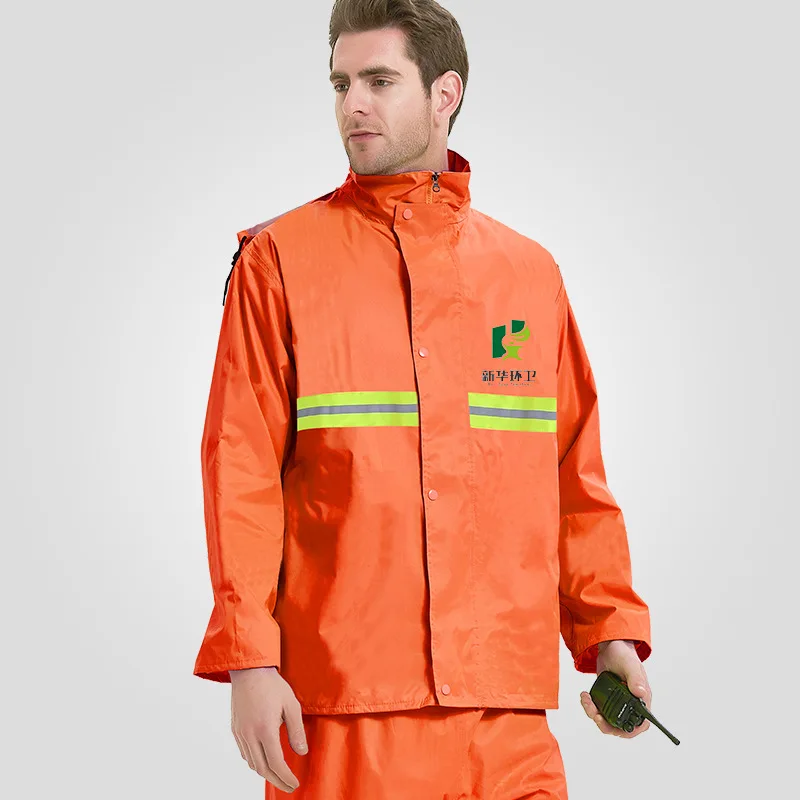 

Yellow Reflective Raincoat Men and Rain Pants Raining Jackets for Adults