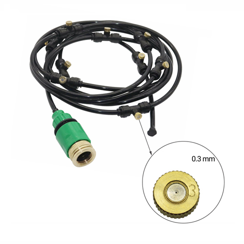 garden Drip Irrigation System sprinkler Garden Hose Kits mist system 10m 4/7mm hose 15 Pcs low pressure nozzle with tees