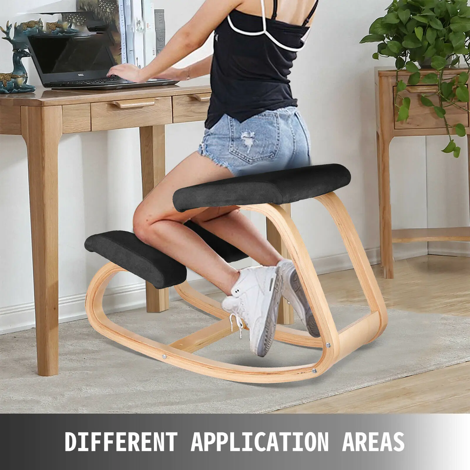Ergonomic Kneeling Chair for Improving Posture Rocking Balancing Kneel Stool New 