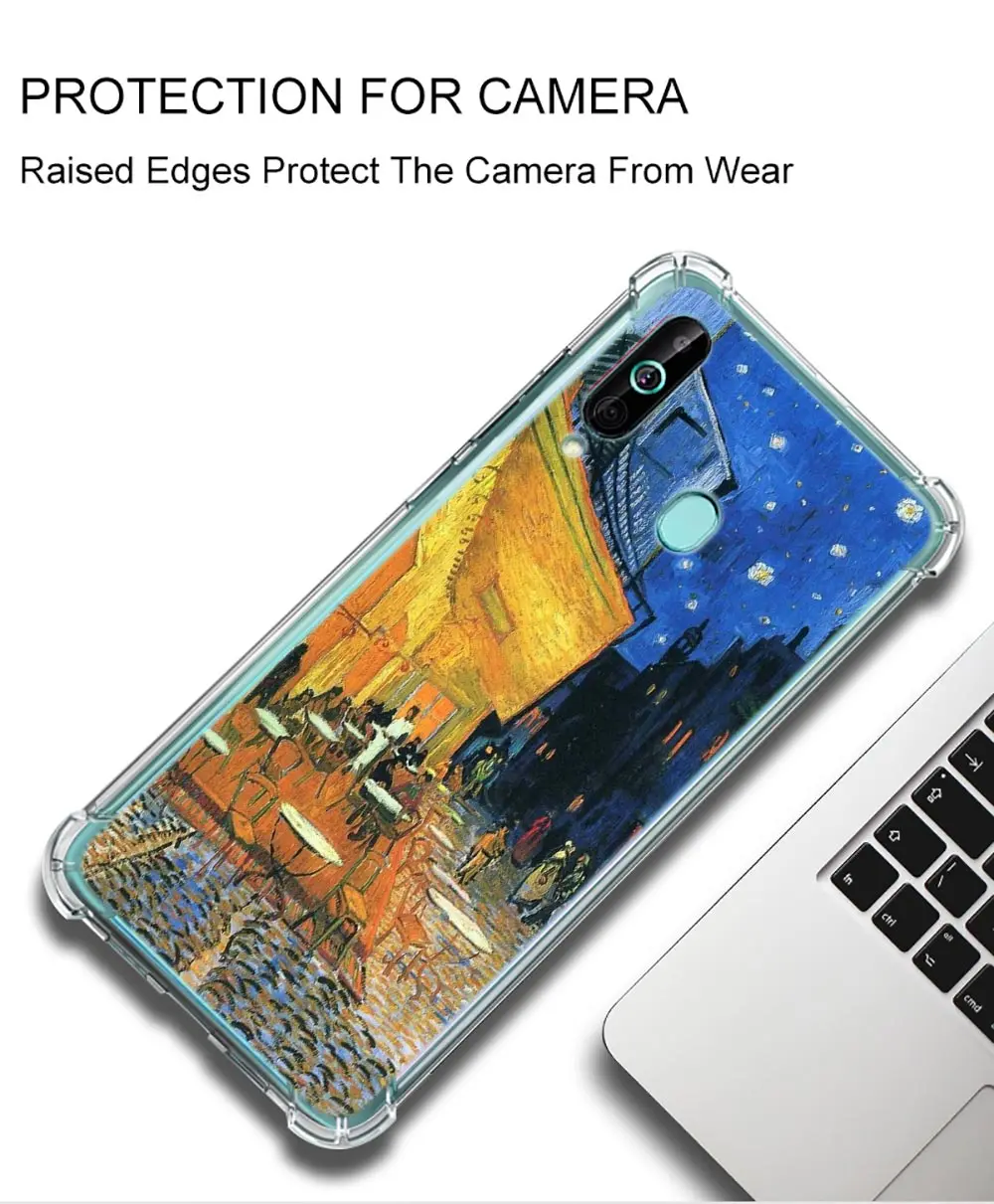 Чехол Ван Гог Звездный для Samsung Galaxy A50 A70 A80 A90 5G A20 A30 A40 A10 A20e A10s подушка безопасности