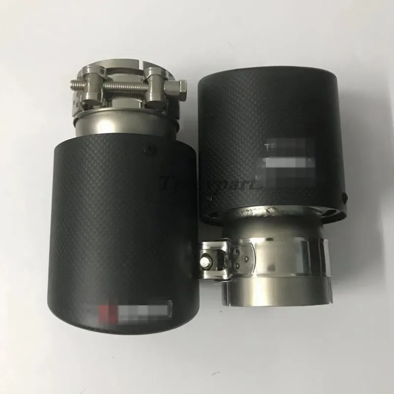 2 шт. Akrapovic гладкое переплетение углеродная выхлопная система глушитель обычный
