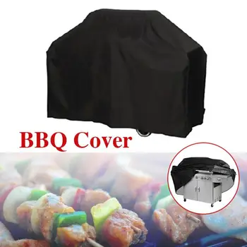 

Black Waterproof BBQ Cover Outdoor Barbeque Grill Protector Storage Party