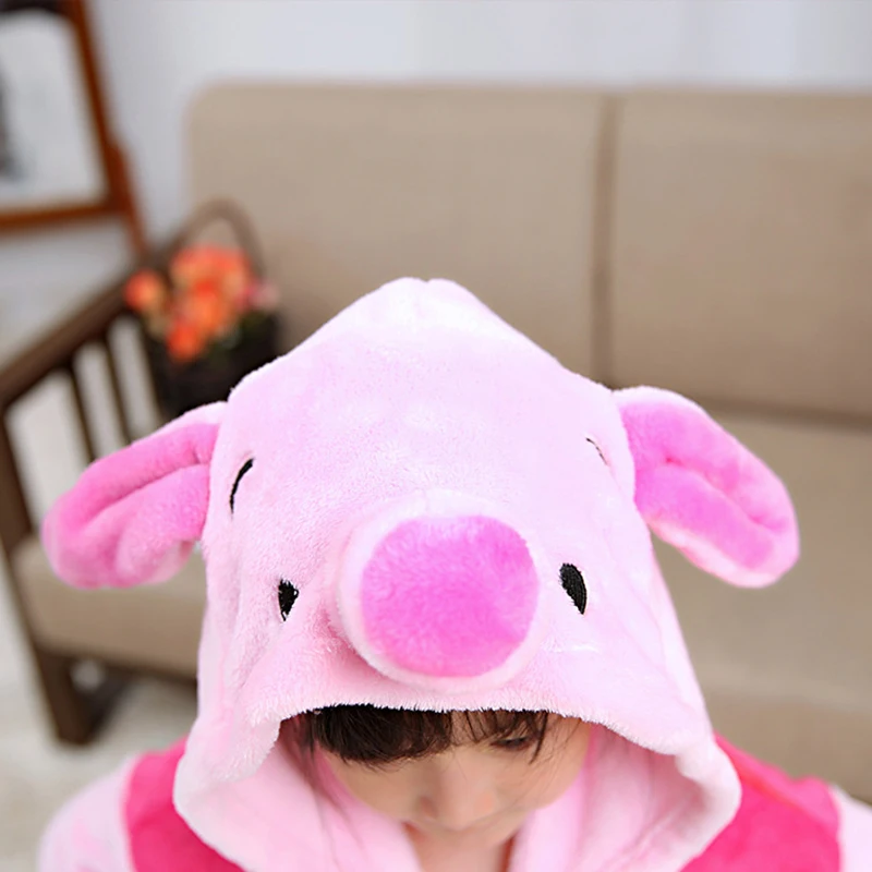 2020-Women-Piglet-Pig-Overalls-Jumpsuit-Flannel-Children-Costume-Kigurumi-Onesie-Blanket-Sleepers-Kids-Adults-Pajama (3)