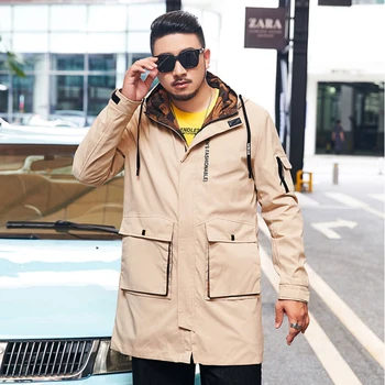 

Windbreaks 2020 Mens Military Jackets Spring Autumn Cargo Outdoor Sport Casual Army Clothes Trench Coat Windproof Waterproof