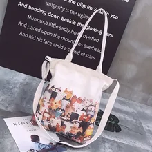 1 шт. Наплечная Холщовая Сумка Женская Студенческая сумка простая художественная учебная сумка хозяйственная сумка