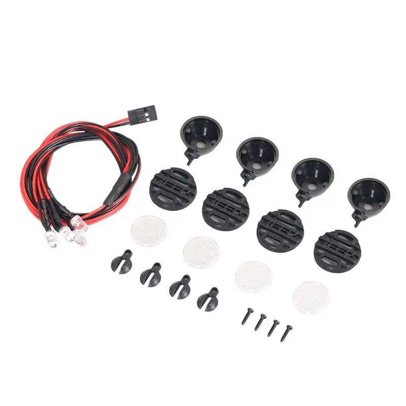 

4 Led White Light with Lampshade for 1/10 Hsp RC Crawler Accessory R9UE