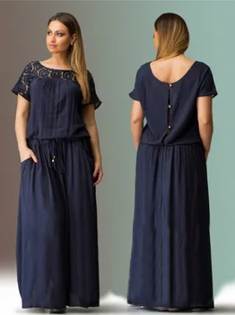 

Solid Casual Oversize Bohemian Beach Dresses Fashion O Neck Office Work Dress Short Sleeve Spring Vestido