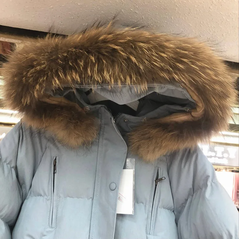 Женские парки в Корейском стиле с капюшоном и меховым воротником, новинка, шикарное пальто для хлеба, женская зимняя куртка с хлопковой подкладкой, Свободное пальто
