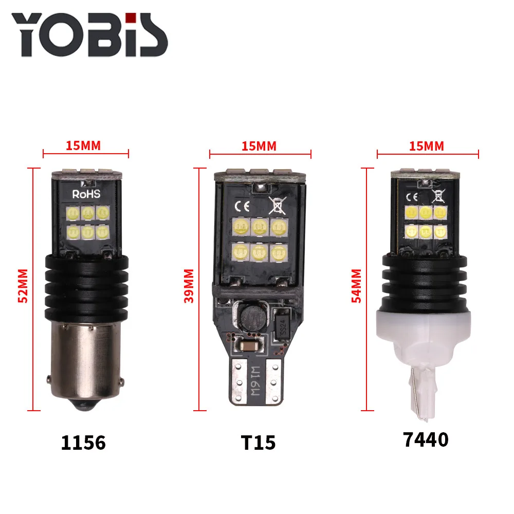 Отличные «T15 BA15S BAU15S P21W 1156 1157 7443 3030 15SMD сигнал поворота
