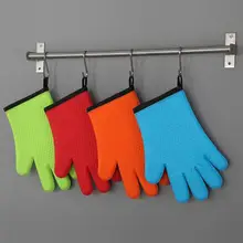 1 шт./1 пара(2 шт.) кухонные термостойкие микроволновые силиконовые перчатки держатель для посуды для духовки выпечки барбекю приготовления варежки