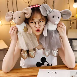 Peluches de ratón de Ballet para niñas, almohada de peluche suave, bonito vestido, conejo, muñecas, Ballet, vaca, cumpleaños, 2022