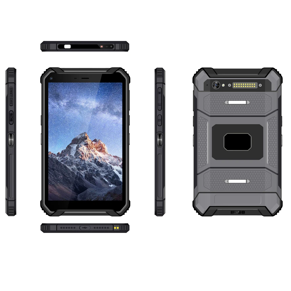 1000nit High Light Waterproof Android 10.0 Mobile Phone Tablet 8 Inch 12000mAh 6 RAM 128GB ROM NFC Rugged Tablet for dji Drone