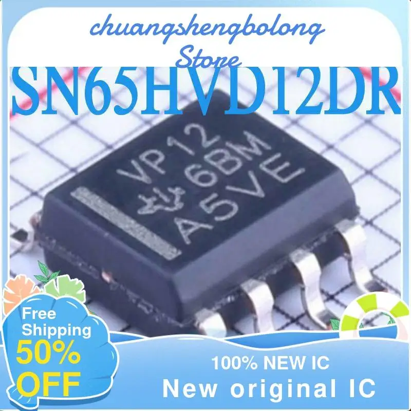 

15 шт. SN65HVD12D SN65HVD12DR VP12 SOP-8 новый оригинальный IC