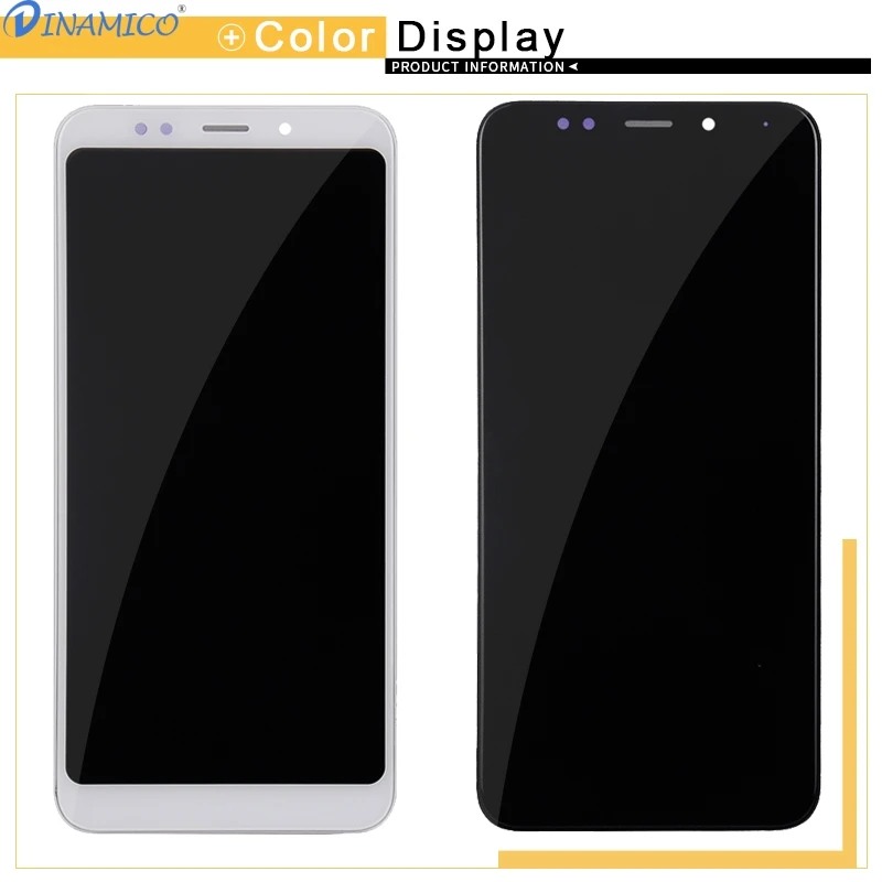 Dinamico 5,99 дюймовый ЖК-дисплей для Xiaomi RedMi 5 Plus, сенсорная панель, стеклянный экран, дигитайзер в сборе с рамкой