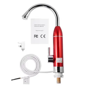 

Features: 100% brand new and high quality. Instant heating faucet can be used in kitchen, toilet, etc. When you open it then the