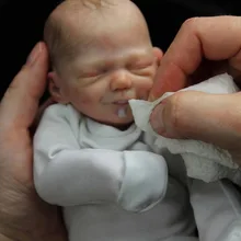 Zane-kit de Mini bebé reborn de 9 pulgadas, piezas de muñeca de vinilo sin pintar, DIY, Kit de muñeca Reborn en blanco