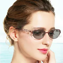 Круглые переходные фотохромные солнцезащитные очки для чтения женские очки пресбиопии очки с диоптриями uv400 FML