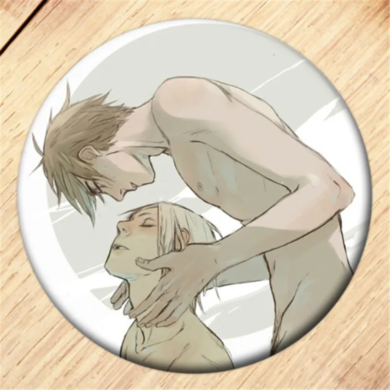 Free Shipping Anime YURI!!! on ICE Brooch Pin Cosplay Badge Accessories For Clothes Backpack Decoration Children's gift B010