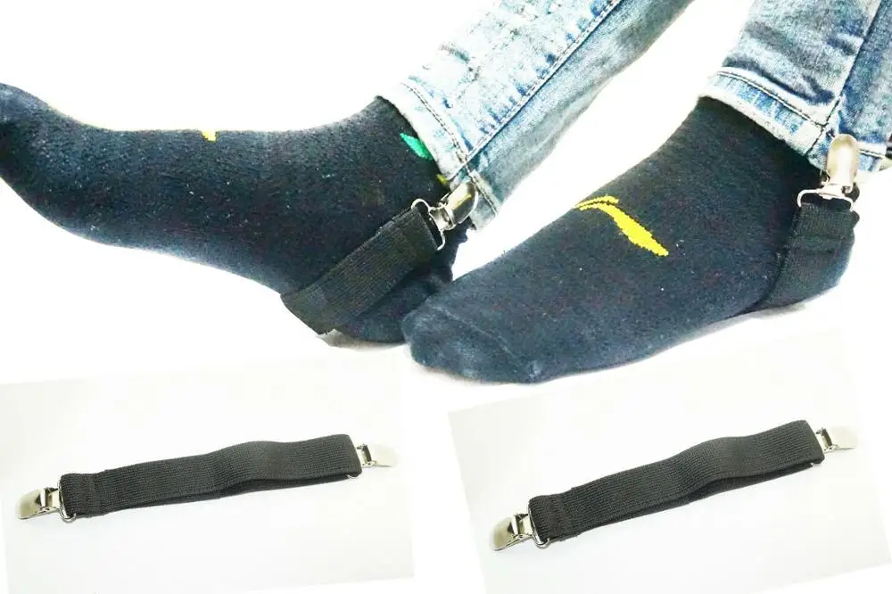 ADJUSTABLE SNKLE STRAP BOOT STRAPS PANT CLIPS for JEANS & PANTS INSIDE