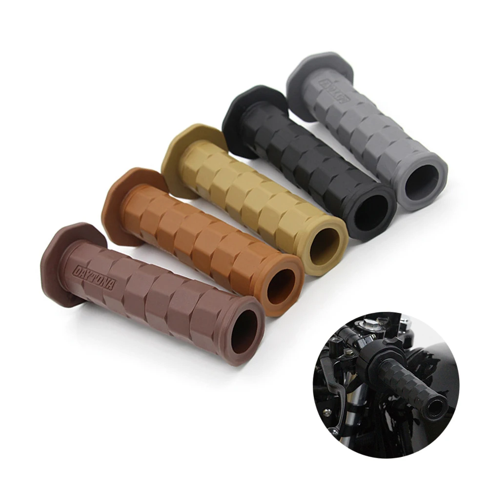 

Модифицированные детали для мотоцикла 7/8, чехол на руль, Противоскользящий резиновый чехол на руль, ретро чехол на руль для Kawasaki Yamaha Honda