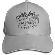 Унисекс сетчатая шляпа бейсболки для взрослых Солнцезащитная Шляпа Snapback Кепка Aloha Типографика печать доски для серфинга