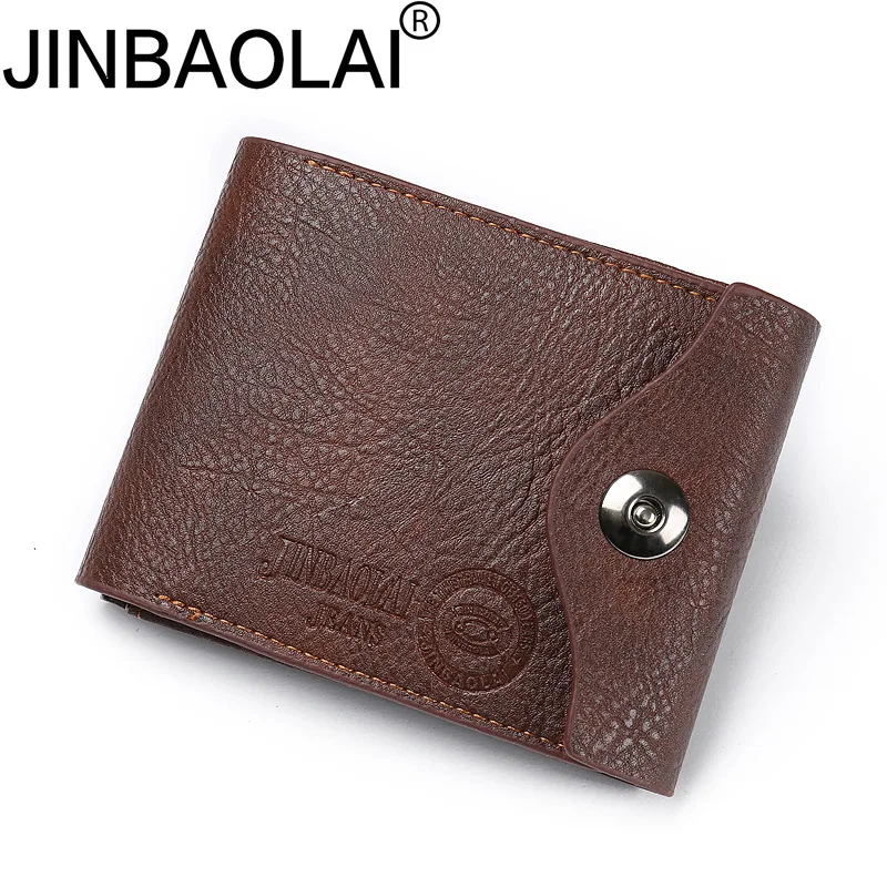 

Jinbaolai Foreign Trade Supply Multi-Function Magnetic Buckle Three Fold Men's Spot Wholesale Change Bag Coin Wallet