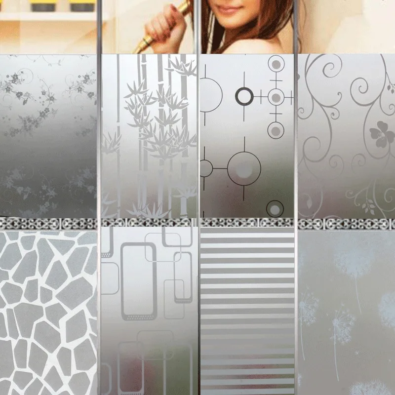 

Waterproof PVC Privacy Frosted Adhesive Home Bathroom Window Film Glass Sticker Wall Stickers