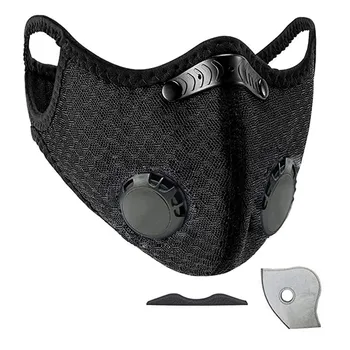 

маска Mondkapjes face mask Cycling Maski with 1 Filter Foam Strip Reusable Breathing Valves Mask Mask for face women #