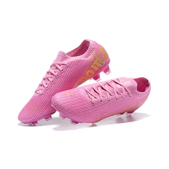 

Falcon Assassin FG Nail Football Shoes Male Student Training Shoes Sneakers Soccer Cleats Thirteen Generation Knitted Spring2019